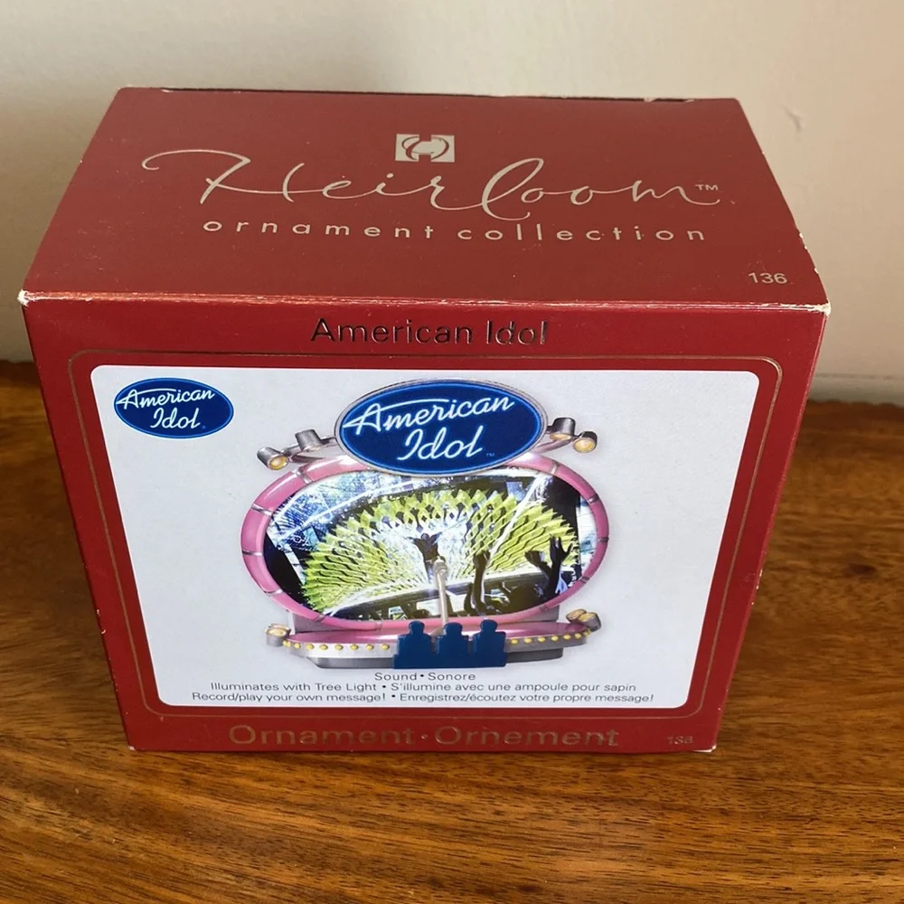 Vintage 2008 Carlton Cards American Idol Musical Ornament Boxed